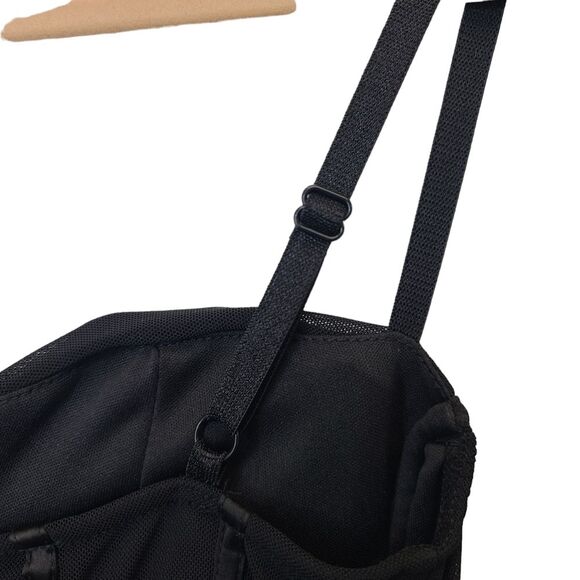 NWT Linlan Women's Black Sleeveless Ruched Corset Bodycon Mini Cocktail Dress XS - Picture 10 of 16